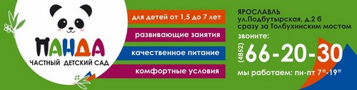 Логотип компании ПАНДА, частный детский сад